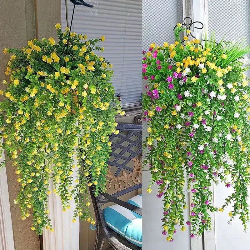 1pc Artificial Plant Plastic Eucalyptus Camellia Hot sale Wedding Christmas Garden arch Home Outdoor UV protection Festival DIY