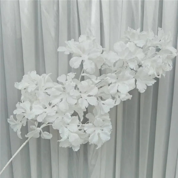 90cm Silk Hydrangea White Branch Drifting Snow Gypsophila  Artificial Flowers Cherry Blossoms Wedding Arch Decorate Fake flower